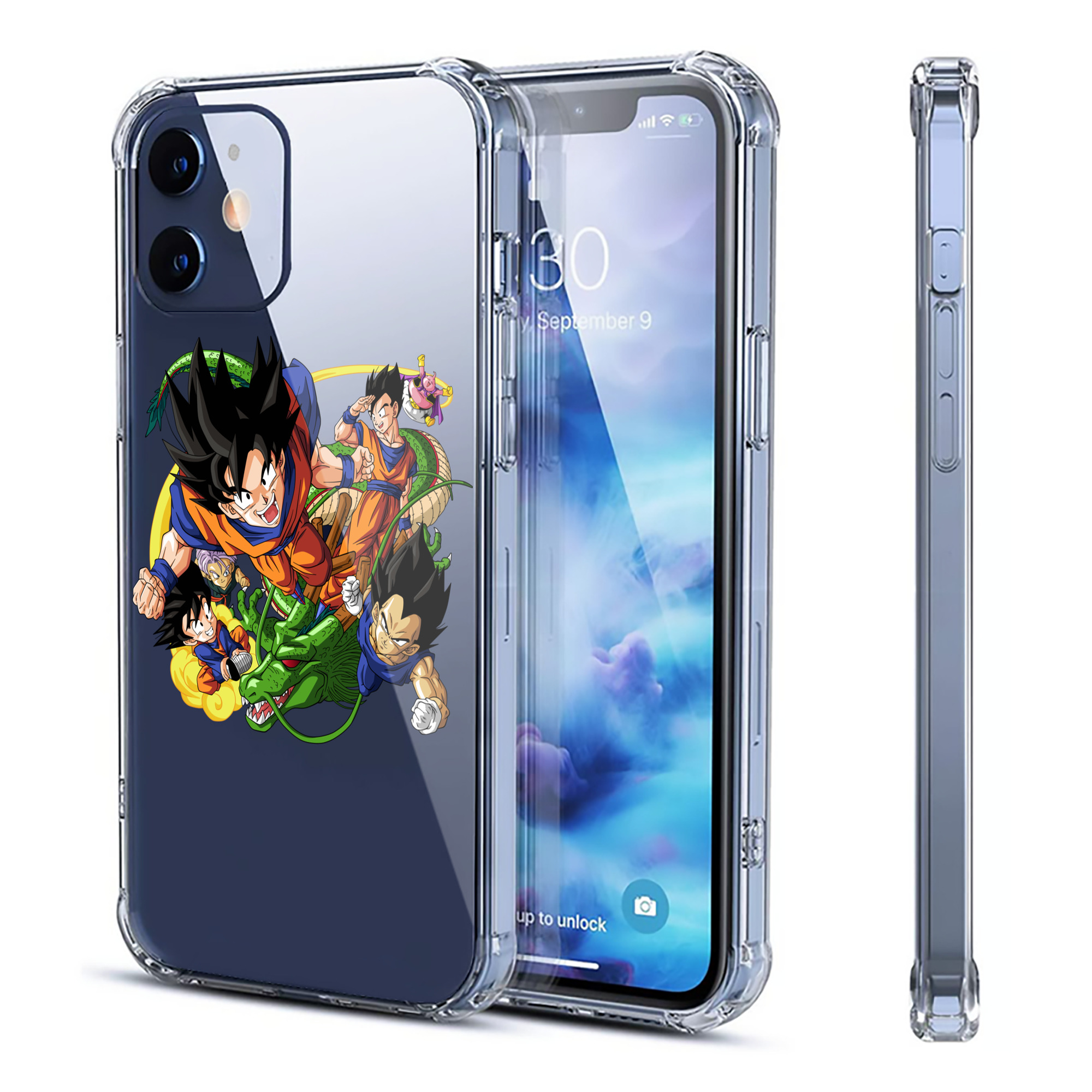 （画像用） ドラゴンボール DRAGON BALL 【iPhone 12シリーズ対応】透明スマホケース（クリアソフトケース）